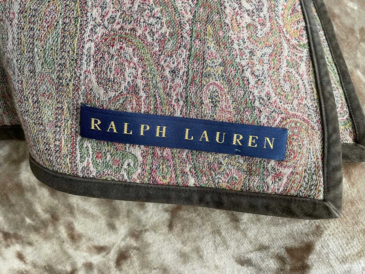 Vintage Ralph Lauren Paisley Wool Throw | AirAuctioneer